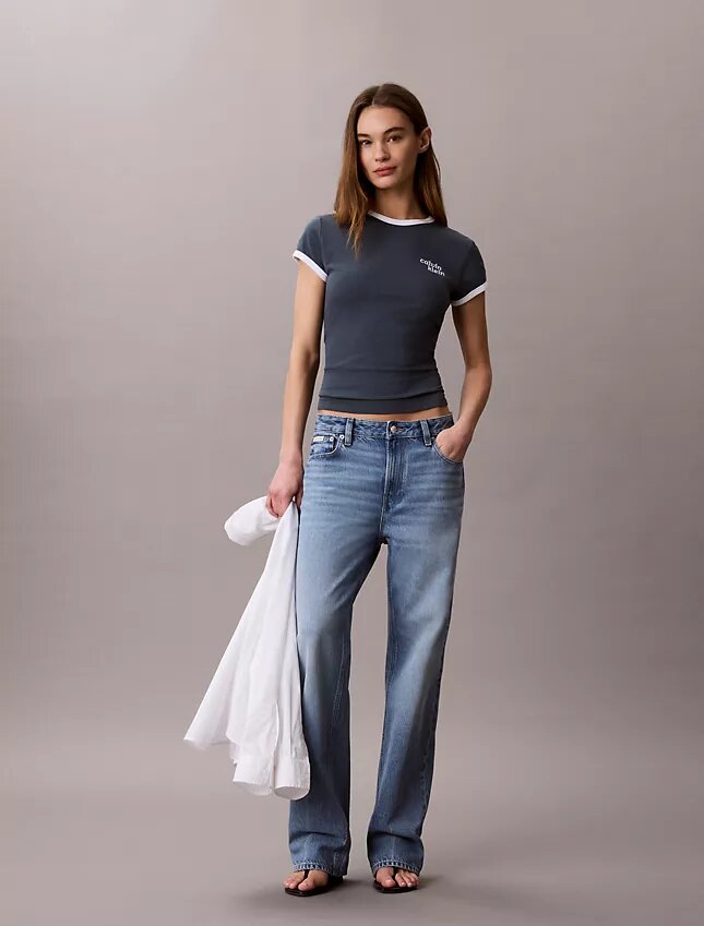 1989 Logo Slim Ringer T-Shirt 1989 Logo Slim Ringer T-Shirt