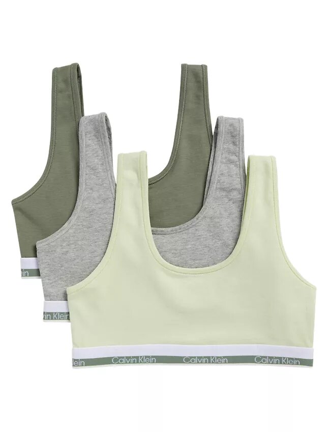 3er-Pack Bralettes aus Cotton Stretch für Mädchen 3er-Pack Bralettes aus Cotton Stretch für Mädchen