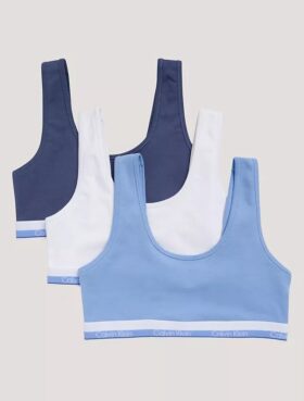 3er-Pack Bralettes aus Cotton Stretch für Mädchen