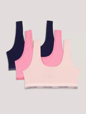 3er-Pack Bralettes aus Cotton Stretch für Mädchen