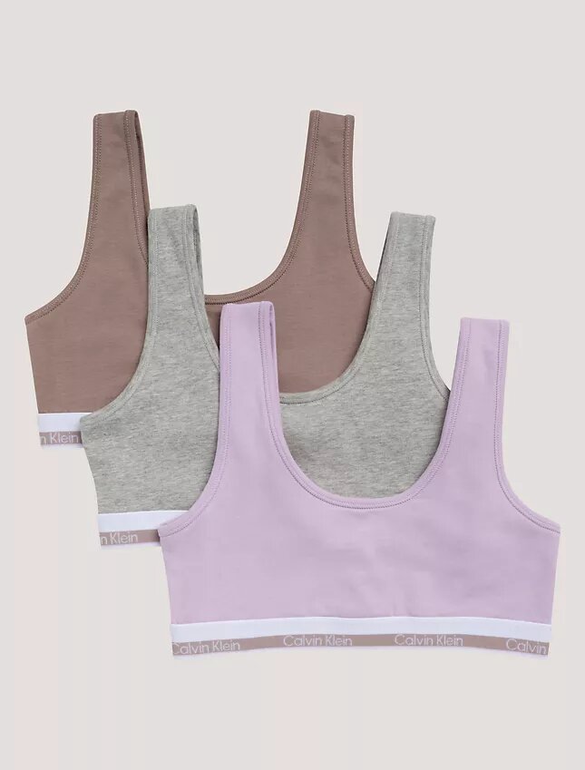 3er-Pack Bralettes aus Cotton Stretch für Mädchen 3er-Pack Bralettes aus Cotton Stretch für Mädchen