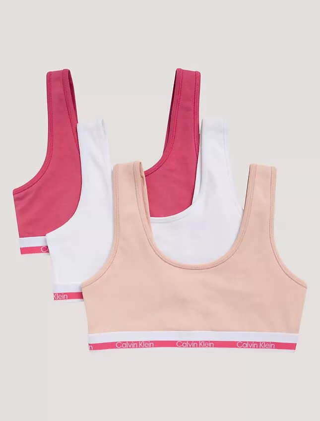 3er-Pack Bralettes aus Cotton Stretch für Mädchen 3er-Pack Bralettes aus Cotton Stretch für Mädchen