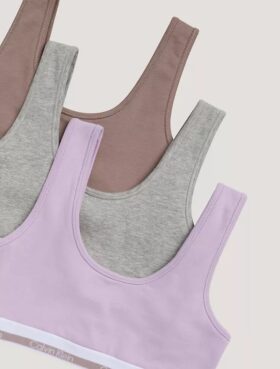 3er-Pack Bralettes aus Cotton Stretch für Mädchen