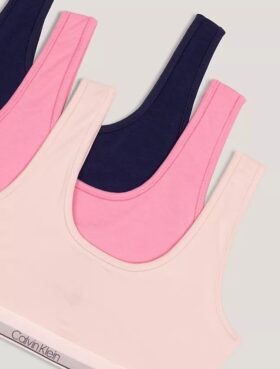 3er-Pack Bralettes aus Cotton Stretch für Mädchen
