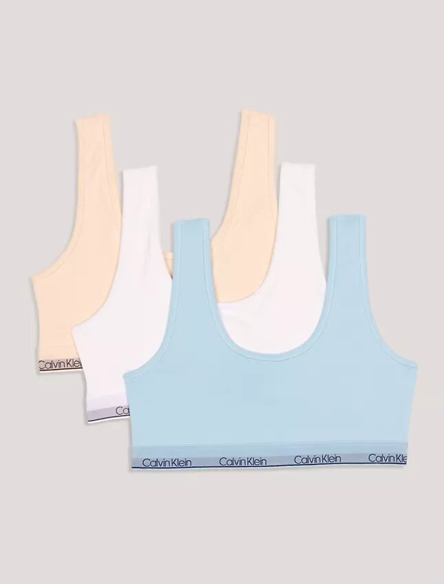 3er-Pack Bralettes mit U-Ausschnitt für Mädchen 3er-Pack Bralettes mit U-Ausschnitt für Mädchen
