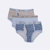 3er-Pack Cotton Stretch-Slips für Jungen mit Logo
