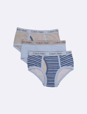 3er-Pack Cotton Stretch-Slips für Jungen mit Logo