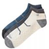 3er-Pack gepolsterte No-Show-Socken aus gekämmter Baumwolle 3er-Pack gepolsterte No-Show-Socken aus gekämmter Baumwolle