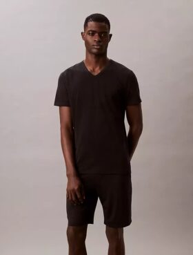3er-Pack Slim-Fit-T-Shirts mit V-Ausschnitt aus Cotton Stretch-Mischung