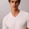 3er-Pack Slim-Fit-T-Shirts mit V-Ausschnitt aus Cotton Stretch-Mischung