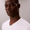 3er-Pack Slim-Fit-T-Shirts mit V-Ausschnitt aus Cotton Stretch-Mischung