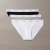 3er-Pack String-Bikini aus Cotton Stretch-Rippstoff 3er-Pack String-Bikini aus Cotton Stretch-Rippstoff