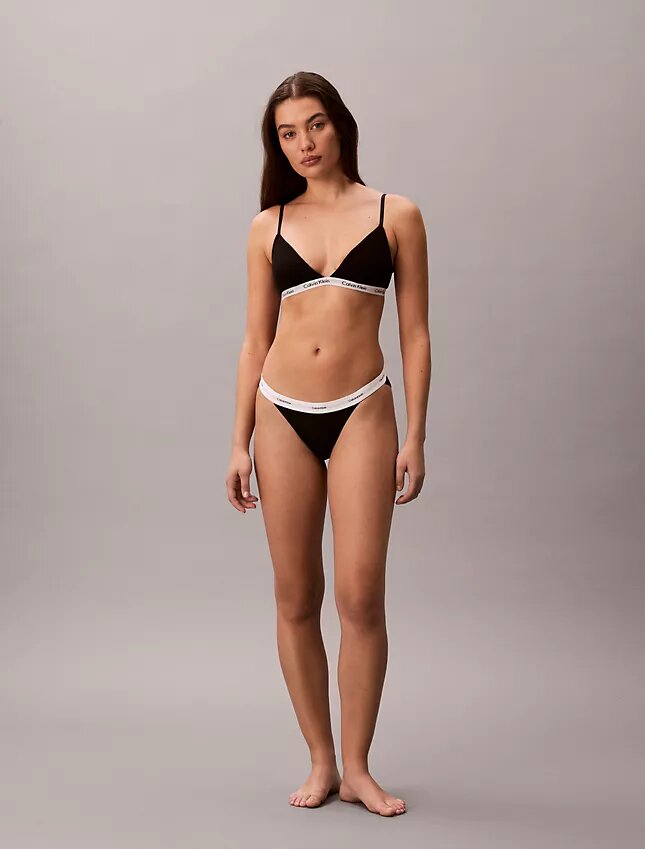 3er-Pack String-Bikini aus Cotton Stretch-Rippstoff 3er-Pack String-Bikini aus Cotton Stretch-Rippstoff
