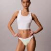 3er-Pack String-Bikini aus Cotton Stretch-Rippstoff 3er-Pack String-Bikini aus Cotton Stretch-Rippstoff