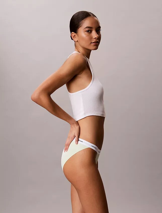 3er-Pack String-Bikini aus Cotton Stretch-Rippstoff 3er-Pack String-Bikini aus Cotton Stretch-Rippstoff