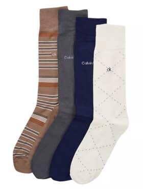 4er-Pack Socken aus Baumwollmischung
