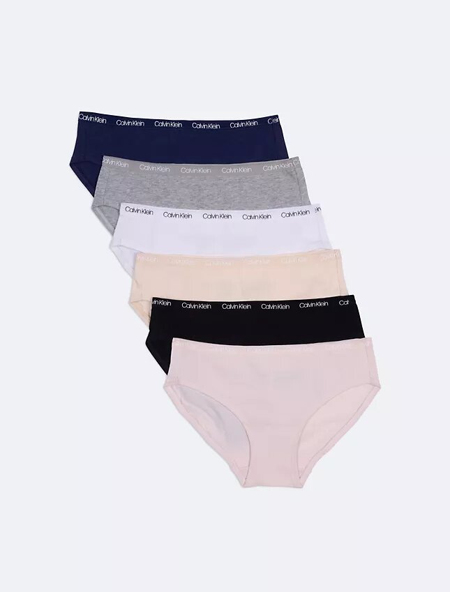 6er-Pack Logo-Hipster für Mädchen 6er-Pack Logo-Hipster für Mädchen
