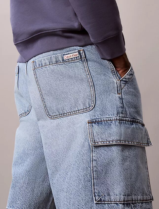 90er-Jahre-Denim-Cargo-Shorts 90er-Jahre-Denim-Cargo-Shorts
