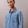 90er-Jahre-Emblem-Denim-Overshirt 90er-Jahre-Emblem-Denim-Overshirt