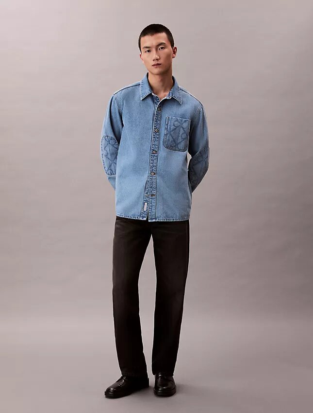 90er-Jahre-Emblem-Denim-Overshirt 90er-Jahre-Emblem-Denim-Overshirt