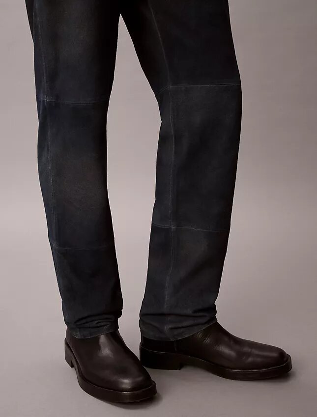 90s Straight Hose aus Wildleder 90s Straight Hose aus Wildleder