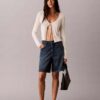 A-Linien-Denim-Jeansshorts mit umgeschlagenem Saum A-Linien-Denim-Jeansshorts mit umgeschlagenem Saum