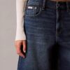 A-Linien-Denim-Jeansshorts mit umgeschlagenem Saum A-Linien-Denim-Jeansshorts mit umgeschlagenem Saum