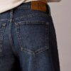A-Linien-Denim-Jeansshorts mit umgeschlagenem Saum A-Linien-Denim-Jeansshorts mit umgeschlagenem Saum