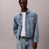 Allover-Monogram 90er-Jahre-Denim-Trucker Jacket Allover-Monogram 90er-Jahre-Denim-Trucker Jacket