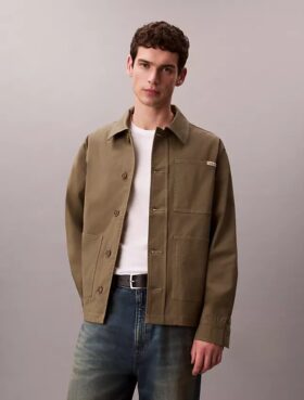 Arbeitsjacke aus Baumwoll-Stretch-Twill