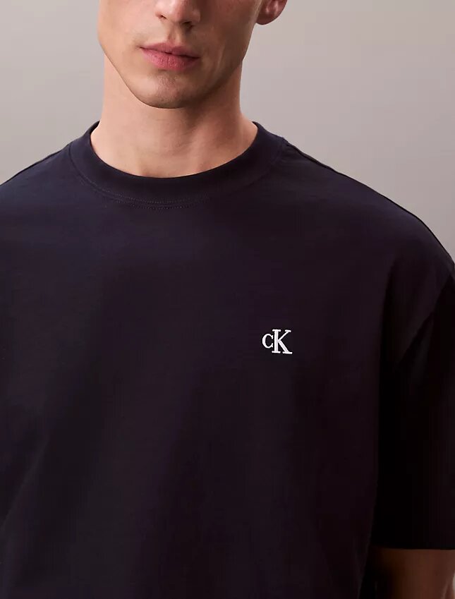 Archiv-Logo-T-Shirt mit Rundhalsausschnitt und lockerer Passform Archiv-Logo-T-Shirt mit Rundhalsausschnitt und lockerer Passform