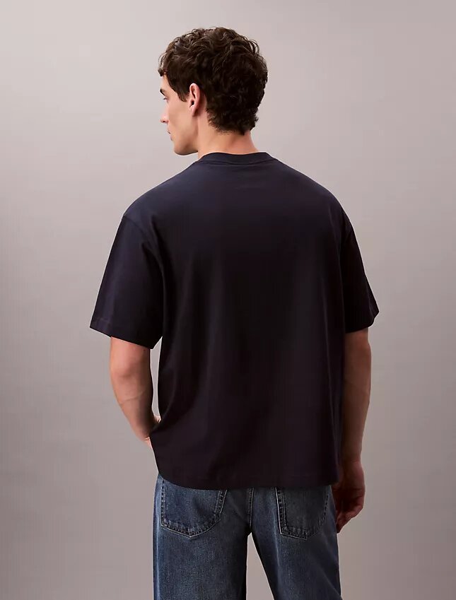 Archiv-Logo-T-Shirt mit Rundhalsausschnitt und lockerer Passform Archiv-Logo-T-Shirt mit Rundhalsausschnitt und lockerer Passform