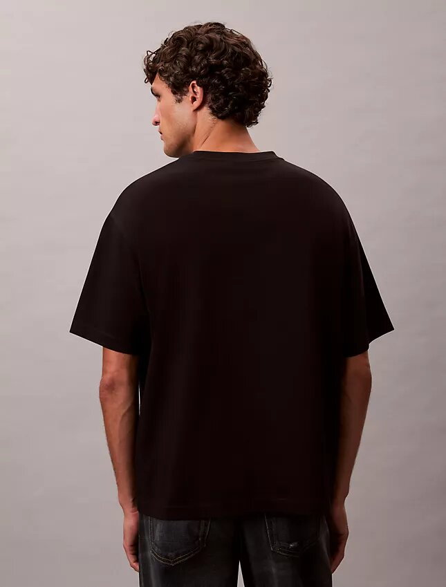 Archiv-Logo-T-Shirt mit Rundhalsausschnitt und lockerer Passform Archiv-Logo-T-Shirt mit Rundhalsausschnitt und lockerer Passform