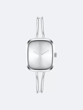 Armbanduhr mit gebürstetem Zifferblatt