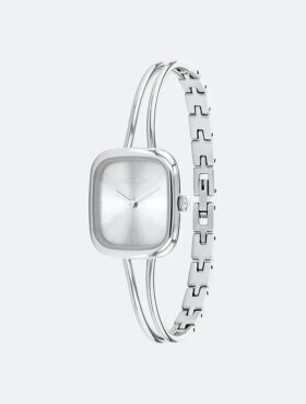 Armbanduhr mit gebürstetem Zifferblatt