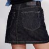 Asymmetrischer Minirock aus Denim