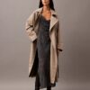 Asymmetrisches Maxikleid aus bedrucktem Chiffon