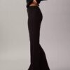 Ausgestellte Hose aus Lurex-Merinowollmischung