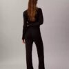 Ausgestellte Hose aus Lurex-Merinowollmischung