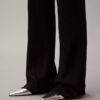 Ausgestellte Hose aus Lurex-Merinowollmischung