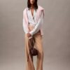 Ausgestellte Hose aus Wollgabardine-Mischung