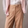 Ausgestellte Hose aus Wollgabardine-Mischung