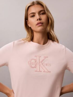 Baby-Frottee-T-Shirt mit „Monologo“-Aufdruck