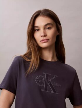 Baby-Frottee-T-Shirt mit „Monologo“-Aufdruck