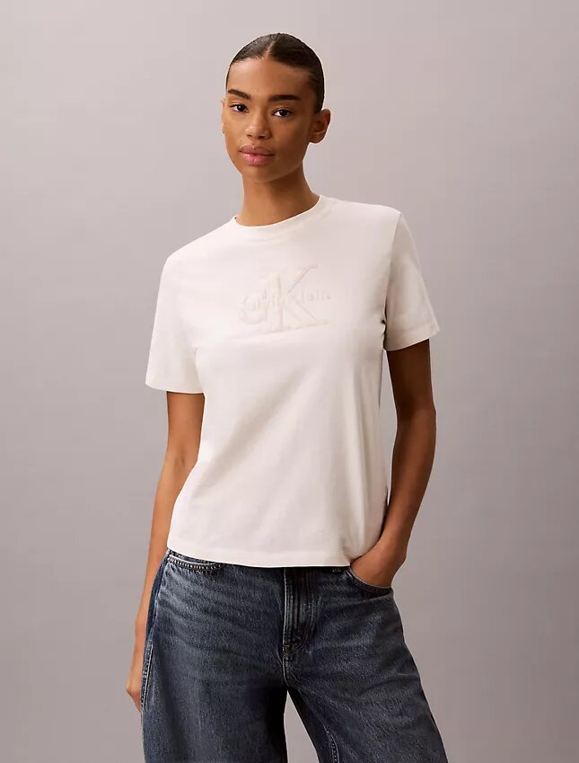 Baby-Frottee-T-Shirt mit „Monologo“-Aufdruck Baby-Frottee-T-Shirt mit „Monologo“-Aufdruck