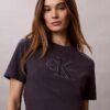 Baby-Frottee-T-Shirt mit „Monologo“-Aufdruck Baby-Frottee-T-Shirt mit „Monologo“-Aufdruck
