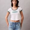 Baby-T-Shirt aus Baumwolle und Kaschmir Baby-T-Shirt aus Baumwolle und Kaschmir