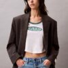 Baby-T-Shirt aus Baumwolle und Kaschmir Baby-T-Shirt aus Baumwolle und Kaschmir