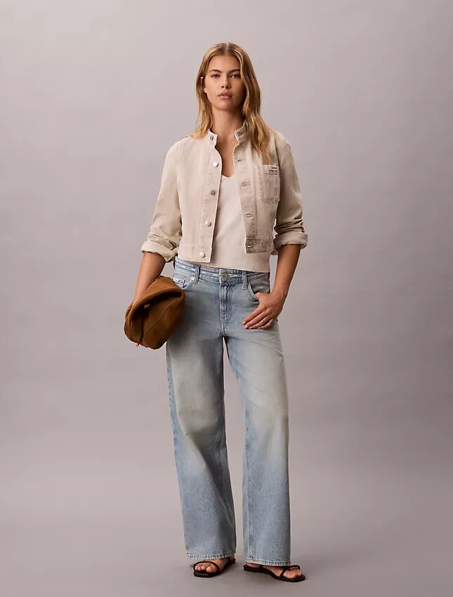 Baggy-Jeans mit niedrigem Bund und Logo Baggy-Jeans mit niedrigem Bund und Logo