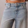 Baggy-Jeans mit niedrigem Bund und Logo Baggy-Jeans mit niedrigem Bund und Logo